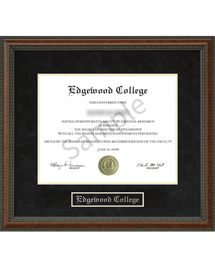 Edgewood College Sample Certificate
