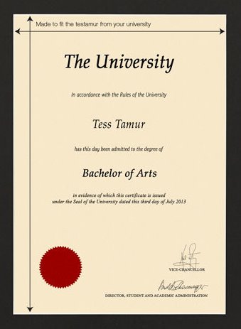 Keele University Sample Certificate