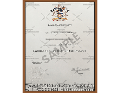James Cook University Sample Certificate