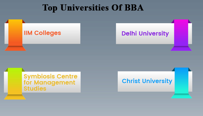 the famous Universities for BBA
