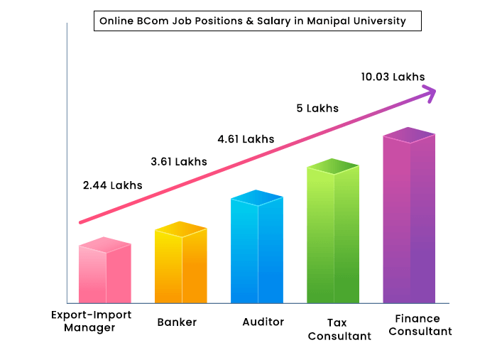 Online BCom Job Position and Salary Structure in Manipal University