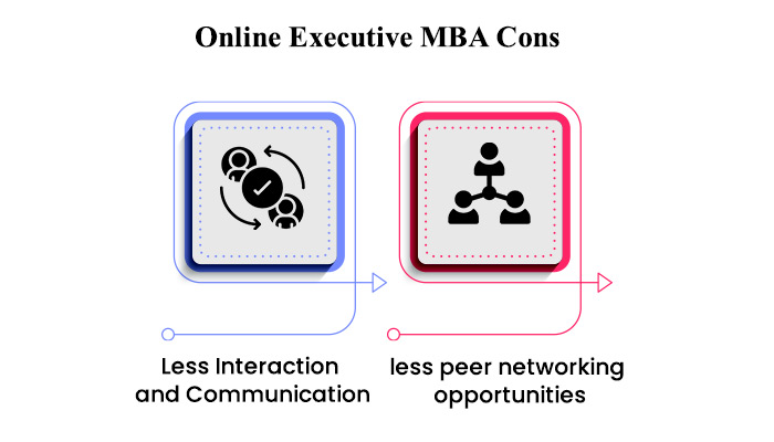 Online Executive MBA Cons