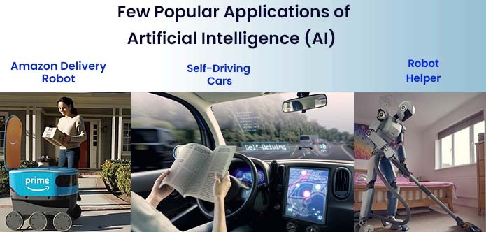 Few popular applications of AI