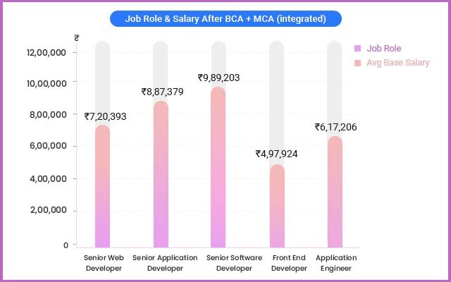 job roles after bca+mca integrated in Computer Science