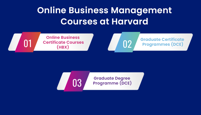 online business management courses at harvard