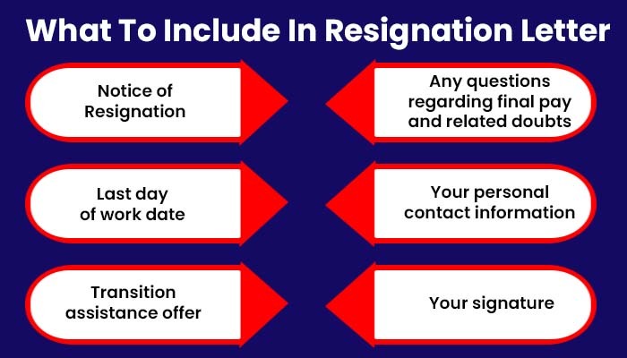 Include In Resignation Letter