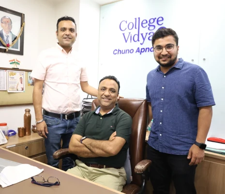College Vidya founders in office, 2019