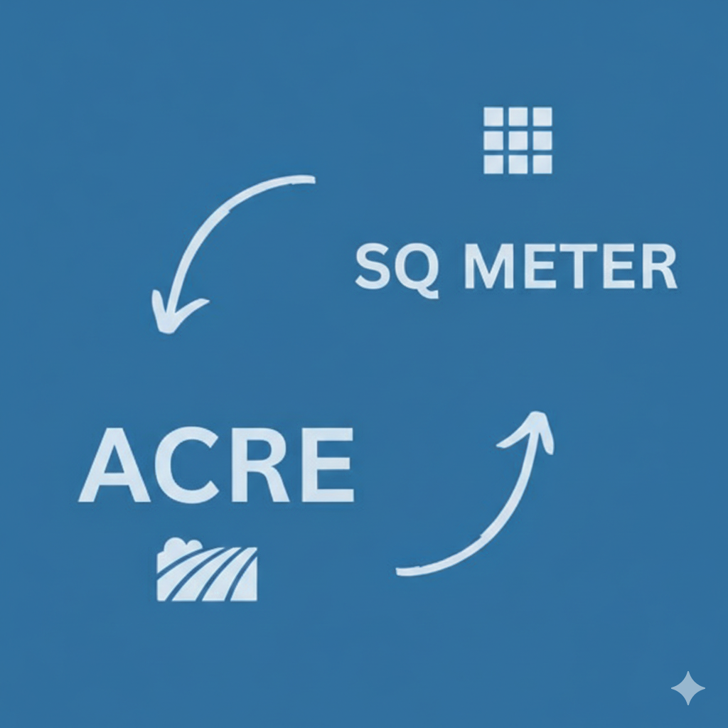 Acre to square meter calculator
