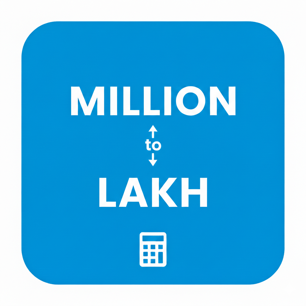 Million to Lakhs Calculator