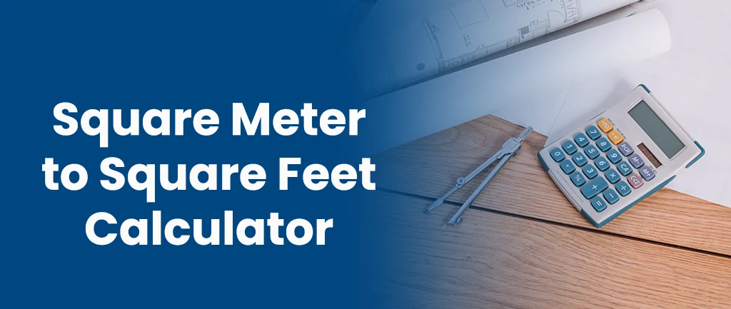 Calculate square clearance meters from feet